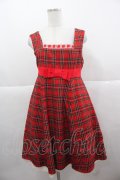 Angelic Pretty / タータンチェックジャンパースカート  赤チェック I-25-11-24-047-AP-OP-SA-ZI