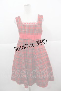 画像1: Angelic Pretty / タータンチェックジャンパースカート  赤チェック I-25-11-24-047-AP-OP-SA-ZI