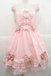 To Alice / ヴィンテージドールジャンパースカートセット L ピンク I-25-11-27-032-LO-OP-SA-ZS