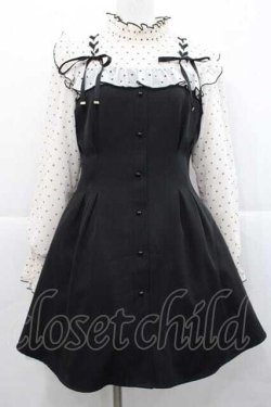 画像1: Rojita / ハートドットレースアップワンピース  アイボリーＸ黒 I-25-11-27-037-LO-OP-SA-ZI