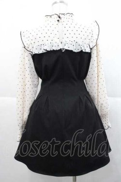 画像2: Rojita / ハートドットレースアップワンピース  アイボリーＸ黒 I-25-11-27-037-LO-OP-SA-ZI