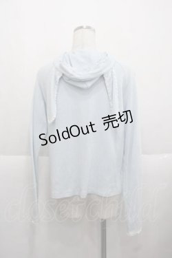 画像2: MAM / トランプウサギ刺繍うさみみフードカーディガン  サックス I-25-11-27-006-LO-TO-SA-ZI