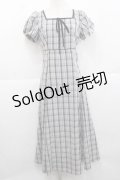 An MILLE / チェックマーメイドワンピース  ブラック I-25-11-27-041-EL-OP-SA-ZI