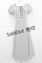 An MILLE / チェックマーメイドワンピース  ブラック I-25-11-27-041-EL-OP-SA-ZI