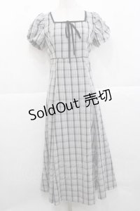 An MILLE / チェックマーメイドワンピース  ブラック I-25-11-27-041-EL-OP-SA-ZI