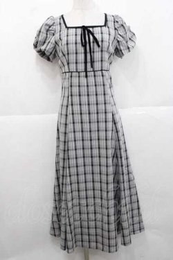 画像1: An MILLE / チェックマーメイドワンピース  ブラック I-25-11-27-041-EL-OP-SA-ZI