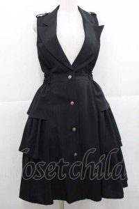 MIHO MATSUDA / ジャンパースカート・シェング  黒 I-25-11-27-042-GO-OP-SA-ZI