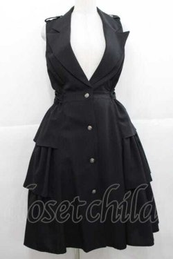 画像1: MIHO MATSUDA / ジャンパースカート・シェング  黒 I-25-11-27-042-GO-OP-SA-ZI