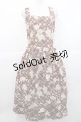 PINK HOUSE / パフュームプリントサロペットスカート  チョコレート I-25-11-27-044-LO-SK-SA-ZI