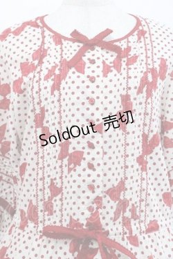画像3: PINK HOUSE / 水玉りぼんプリントワンピース  アイボリー×赤 I-25-11-27-047-LO-OP-SA-ZI
