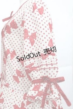 画像4: PINK HOUSE / 水玉りぼんプリントワンピース  アイボリー×赤 I-25-11-27-047-LO-OP-SA-ZI