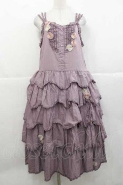 画像1: PINK HOUSE / パンジーレース使いローンキャミソールワンピース  ラベンダー I-25-11-27-048-LO-OP-SA-ZI