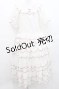 PINK HOUSE / フルーツ刺繍フリルワンピース  アイボリー I-25-11-27-049-LO-OP-SA-ZI