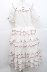 画像1: PINK HOUSE / フルーツ刺繍フリルワンピース  アイボリー I-25-11-27-049-LO-OP-SA-ZI (1)