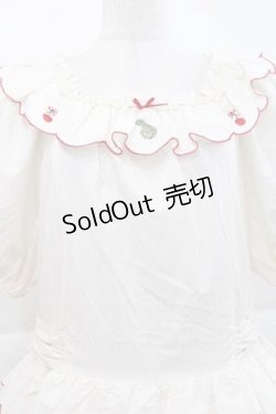 画像3: PINK HOUSE / フルーツ刺繍フリルワンピース  アイボリー I-25-11-27-049-LO-OP-SA-ZI