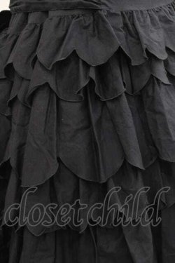 画像4: PINK HOUSE / フルーツ刺繍フリルワンピース  黒 I-25-11-27-051-LO-OP-SA-ZI