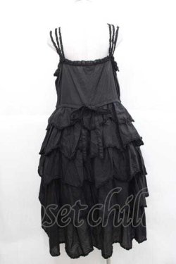 画像2: PINK HOUSE / パンジーレース使いローンキャミソールワンピース  黒 I-25-11-27-052-LO-OP-SA-ZI