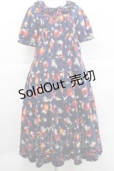 PINK HOUSE / HELLO KITTY Patterned Long One-piece  ネイビー I-25-11-27-053-LO-OP-SA-ZI