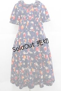 PINK HOUSE / HELLO KITTY Patterned Long One-piece  ネイビー I-25-11-27-053-LO-OP-SA-ZI