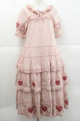 PINK HOUSE / 関西限定ハートパッチワークワンピース  ピンク I-25-11-27-054-LO-OP-SA-ZI