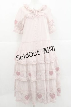 画像1: PINK HOUSE / 関西限定ハートパッチワークワンピース  ピンク I-25-11-27-054-LO-OP-SA-ZI