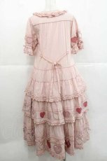 画像2: PINK HOUSE / 関西限定ハートパッチワークワンピース  ピンク I-25-11-27-054-LO-OP-SA-ZI (2)