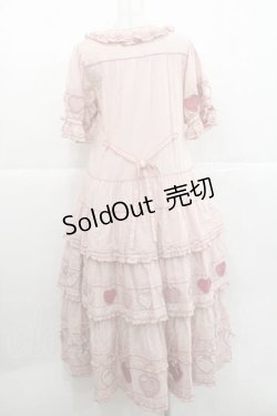 画像2: PINK HOUSE / 関西限定ハートパッチワークワンピース  ピンク I-25-11-27-054-LO-OP-SA-ZI