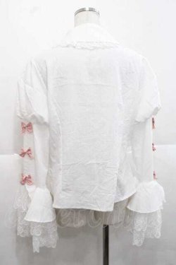 画像2: To Alice / ヴィンテージドールブラウス L 白Ｘピンク I-25-11-27-001-LO-BL-SA-ZI