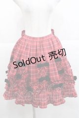 Chalmiere / タータンチェックスカート  赤チェック I-25-11-27-057-LO-SK-SA-ZI