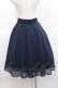 画像2: F i.n.t / ラインゴムベルト付きシアースカート  ネイビー I-25-11-27-058-CA-SK-SA-ZI (2)