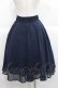 画像2: F i.n.t / ラインゴムベルト付きシアースカート  ネイビー I-25-11-27-059-CA-SK-SA-ZI (2)