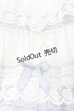 画像3: PINK HOUSE / ローズレース使いスカート  アイボリーＸブルー I-25-11-27-063-LO-SK-SA-ZI