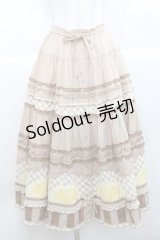PINK HOUSE / レモンケーキパッチワークスカート  ブラウン I-25-11-27-064-LO-OP-SA-ZI