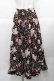 画像1: PINK HOUSE / オーナメントローズプリントスカート  黒 I-25-11-27-068-LO-SK-SA-ZI (1)