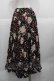 画像2: PINK HOUSE / オーナメントローズプリントスカート  黒 I-25-11-27-068-LO-SK-SA-ZI (2)