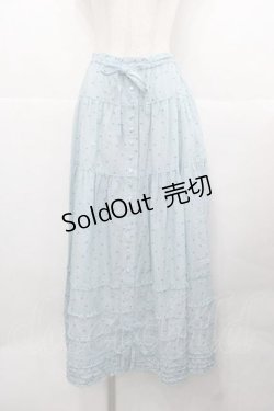 画像1: PINK HOUSE / ドット柄ミディスカート  サックス I-25-11-27-071-LO-SK-SA-ZI