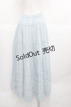 画像2: PINK HOUSE / ドット柄ミディスカート  サックス I-25-11-27-071-LO-SK-SA-ZI