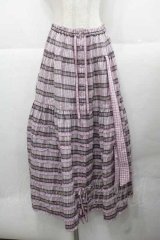 PINK HOUSE / オリジナルチェックＸギンガムチェックスカート  ピンクチェック I-25-11-27-072-LO-SK-SA-ZI