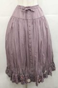 PINK HOUSE / パンジーレース使いローンスカート  ラベンダー I-25-11-27-073-LO-SK-SA-ZI