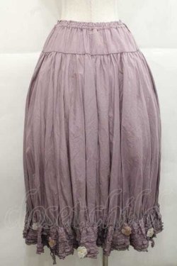 画像2: PINK HOUSE / パンジーレース使いローンスカート  ラベンダー I-25-11-27-073-LO-SK-SA-ZI