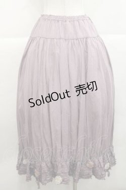 画像2: PINK HOUSE / パンジーレース使いローンスカート  ラベンダー I-25-11-27-073-LO-SK-SA-ZI