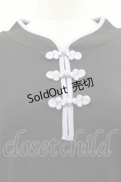 画像3: axes femme / チャイナ釦リブプルオーバー  ブラック I-25-11-27-011-AX-TO-SA-ZI