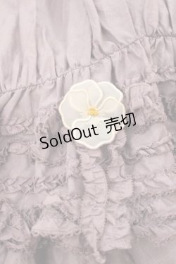 画像3: PINK HOUSE / パンジーレース使いローンスカート  ラベンダー I-25-11-27-073-LO-SK-SA-ZI