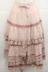 画像1: PINK HOUSE / ローズレース使いスカート  ピンク I-25-11-27-074-LO-SK-SA-ZI (1)