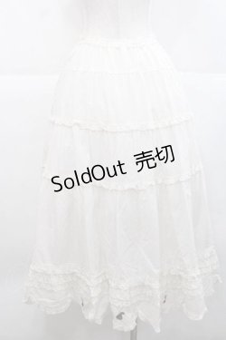 画像2: PINK HOUSE / フルーツ刺繍ローンスカート  アイボリー I-25-11-27-075-LO-SK-SA-ZI