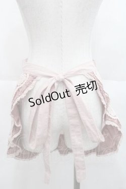 画像2: PINK HOUSE / ローズレース使いエプロン  ピンク I-25-11-27-077-LO-ZA-SA-ZI