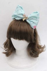 Emily Temple cute / ローズブーケリボンカチューシャ  ミントドット I-25-11-27-080-ET-AC-SA-ZI