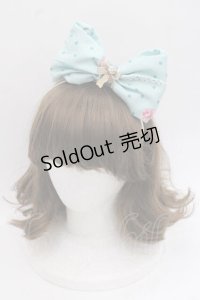 Emily Temple cute / ローズブーケリボンカチューシャ  ミントドット I-25-11-27-080-ET-AC-SA-ZI