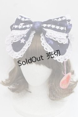 画像1: BABY,THE STARS SHINE BRIGHT / 星屑Fantasia〜双子の星ネコちゃんのホロスコープ〜カチューシャ  ネイビー I-25-11-27-085-BA-AC-SA-ZI