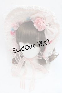 BABY,THE STARS SHINE BRIGHT / Garden Flowerボンネット  ピンク I-25-11-27-088-BA-AC-SA-ZI